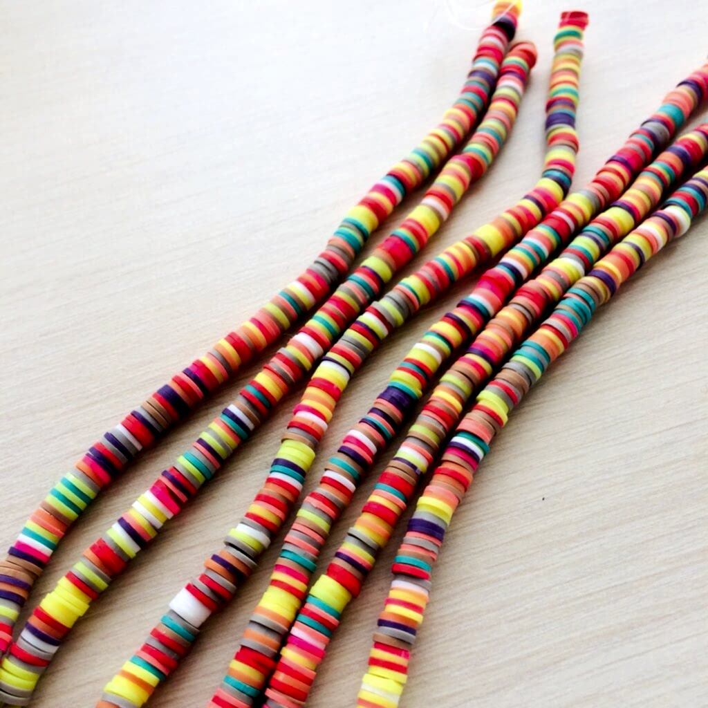 6 Mm Fimo Polimer Kil Disk Boncuk Takı Yapımı İçin 400 Adet