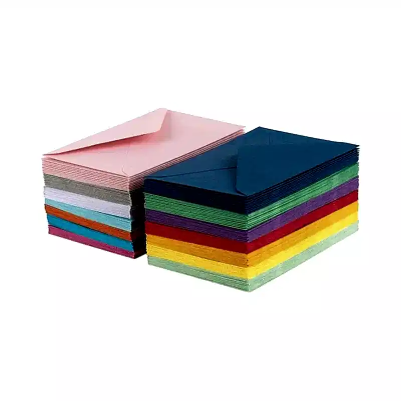 Karışık Renkli Minik Zarf Seti 7x9 cm 100 Adet